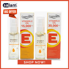 Cosmoderm tea tree oil cleanser with vitamin e contains 15 ingredients. Cosmoderm Vitamin E Oil 15 000 I U 30 000 I U 30ml Shopee Malaysia