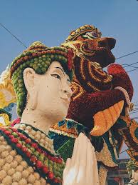 HD wallpaper: flower festival, flowers, chiang mai, float, decoration,  details