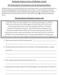 This Common Core Literacy Aligned Activity Focuses On Two Major Documents From The American C Emancipation Proclamation Common Core Literacy Gettysburg Address