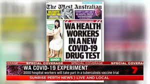 Submitted 6 hours ago by sturtleboy. Coronavirus Vaccine West Australian Hospital Workers To Take Part In Covid 19 Experiment 7news Com Au