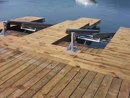 Diy Double Pwc Dock Kit Floating Boat Dock With Swim Platform Floating Boat Docks Boat Dock Floating Boat