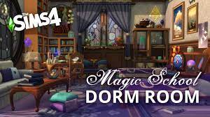 The Sims 4 Speed Build | Magic School Dorm Room - YouTube