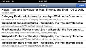 Browser History Safari Ios Browsing History History Ipad