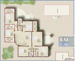 مخطط فيلا خليجى 728 متر مرب 7 غرف نوم Arab Arch Family House Plans Square House Plans House Layout Plans
