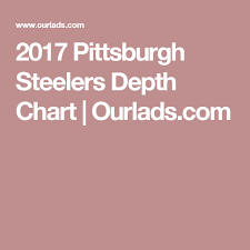 2017 Pittsburgh Steelers Depth Chart Ourlads Com