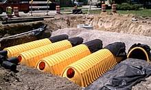 Wet detention basins are typically part of the initial site clearing and grading activities and are often used as sediment basins during construction of the upstream development. Stormwater Detention Vault Wikipedia