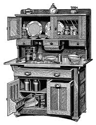 Vintage Kitchen Clipart Old Catalogue Page Antique Kitchen Cabinet Image Black And White Clip Art Old Clip Art Vintage Vintage Illustration Vintage Images