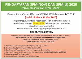 Berhentilah hentam tun dr mahathir muhyiddin yassin. Pendaftaran Spm Nov Dan Jabatan Pendidikan Negeri Johor Facebook