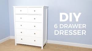 Store clothes and linens in style with modern dressers and chests of drawers. Diy 6 Drawer Tall Dresser How To Build Youtube