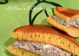 Seriously Delicious Sesame Cream Cheese Dorayaki Recipe By Cookpad Japan Recipe Dorayaki Recipe Delicious Cream Cheese