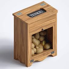 If you like potato storage bin, you might love these ideas. Amazon Com Potato Bins For Kitchen 100 Real Wood Wooden Storage For Kitchen Potato Bins For Pantry Floor Counter Or Wall Potato And Onion Storage Bin 13x8x17 Inch Home Kitchen
