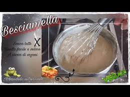 Si tratta di una salsa cremosa adatta per lasagne, cannelloni o altre preparazioni,realizzata con del brodo vegetale al posto del latte e dell'olio al posto del burro. Besciamella Senza Latte Youtube