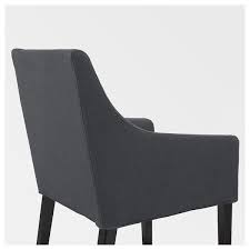 This chair is perfect for those times when you're sitting for a while because it's generously cushioned and cozy. Sakarias Armlehnstuhl Schwarz Sporda Dunkelgrau Ikea Osterreich Armlehnstuhl Stuhle Ikea