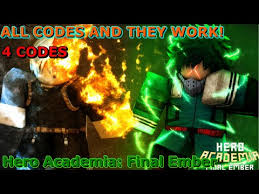 Try your luck to see what you get. Hero Academia Final Ember Codes Roblox June 2021 Mejoress