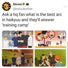 Shinzen high is where the summer training camp of the fukurōdani academy group is held during the summer training camp arc. For Me Training Camp What About You Haikyuu