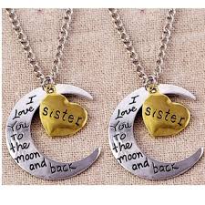 Maybe you would like to learn more about one of these? Jewelry 2pki Love You To The Moon Back Sister Necklaces Poshmark