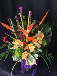 A study of angles and contrasts. Exotic Tropical Tall Mix By Flower Fiesta