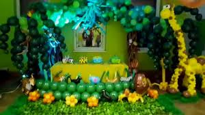 The parts in quotes are notes from melissa. Balloon Ideas Jungle Themed Decoration Youtube