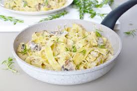 паста с курицей и грибами в сливочном соусе пошаговый рецепт Pasta Fetuchini S Gribami V Slivochnom Souse Recept S Foto Poshagovo Recept V 2020 G Griby V Slivochnom Souse Slivochnye Sousy Eda