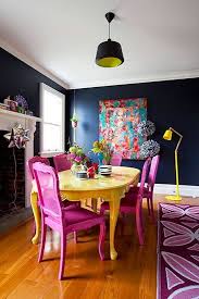 Black (1) brown (8) gray (3) tan/beige (10) white (3) furniture finish clear. 15 Dining Rooms With Brilliantly Colorful Chairs Kitchn