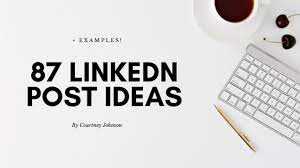 Morgan offered 16 different types of status updates you can adapt and use. 87 Unique Linkedin Post Ideas Examples