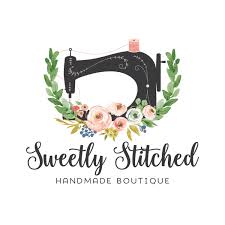 Floral Sewing Premade Logo Design Customized With Your Business Name Ramble Road Studios Handmade Logo Design Handmade Logo Sewing Logo Design