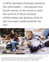 Learn about hannelore schmatz net worth, biography, age, birthday, height, early life, family hannelore schmatz is a famous west german mountain climber. Heroes That Died To Achieve Their Dreams Hannelore Schmatz 9gag