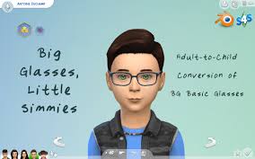 The small_glasses mod makes the glasses thinner, the . Mod The Sims Big Glasses For Little Simmies