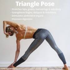 So Many Benefits To This Classic Asana Why Do You Love To Practice Triangle Pose Yogaposes Yoga Poses For Men Yoga Tips Yoga Asanas