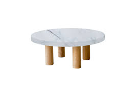 The uk home of remarkable design at affordable prices. Small Round Statuario Extra Coffee Table Circular Oak Legs