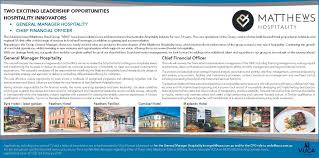 Acf works with donors to address social Matthews Hospitality General Manager Hospitality Chief Financial Officer Vuca