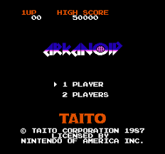 Arkanoid Usa Title Screen Classic Video Games Video Game Music Video Game Logos