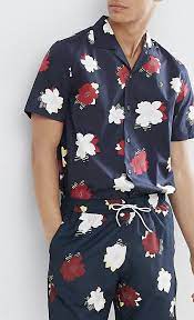 On My Wishlist Farah Meadows Floral Rever Collar Shirt In Navy From Asos Ad Men Fashion S Mens Fashion Summer Stylish Mens Fashion Mens Fashion Casual