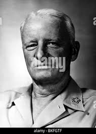 Fleet Admiral Chester Nimitz, Commander in Chief of the U.S. Pacific Fleet  and Pacific Ocean areas repaid a visit made by Vice Admiral Sir Bernard  Rawlings, Commander of a British task force