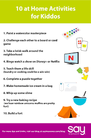 10 At Home Activities For Kiddos Boredom Busters For Kids Activities Summer Family Activities