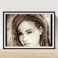 Christina Milian Portrait Poster by Dino Thomas