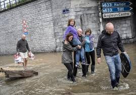 The flooded city centre of hagen, western germany, after heavy rain hit parts of the country. P Qf Stldiatcm