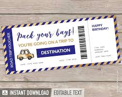 Plus links to more free printables. Road Trip Gift Ticket Travel Voucher Template My Party Design Road Trip Gifts Travel Gifts Road Trip