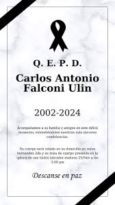 Los restos de CARLOS ANTONIO FALCONI...