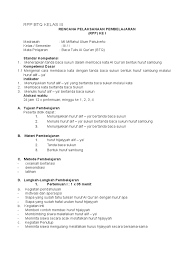 Rpp bta kelas 3 kkmi. Rpp Btq Kelas Iii Pdf