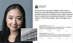 New York Times writer claims historic inflation panic is just rich people  flipping their s--- | Daily Mail Online