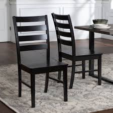 wood ladder back dining side chairs
