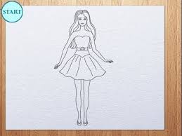 How To Draw Barbie Drawing Lessons Drawing Lessons For Kids Barbie Coloring Pages