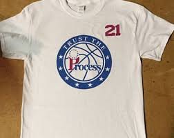 New Custom Made Gildan 100 Cotton Joel Embiid Trust The Process Sixers T Shirt Trust The Process Mens Tops Mens Tshirts