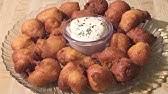 In a large bowl, combine the cornmeal, flour, baking powder and salt. Hush Puppy Recipe What S Cooking With Paula Deen Youtube