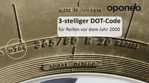 Alles Uber Die Dot Nummer Und Das Reifenalter Oponeo At