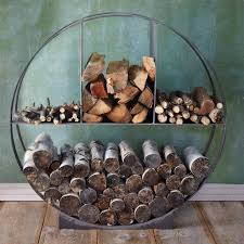 15 fun and creative diy outdoor firewood rack ideas for storage. Iron Circle Log Holder Terrain