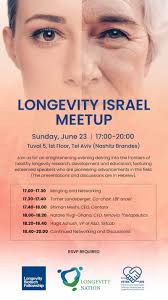 Join us for the third Longevity Meetup in Tel Aviv!