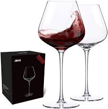 Vintage waterford crystal ireland cut 6 x comeragh champagne glasses. Amazon Com Hand Blown Italian Style Crystal Burgundy Wine Glasses Lead Free Premium Crystal Clear Glass Set Of 2 21 Ounce Gift Box For Any Occasion Wine Glasses