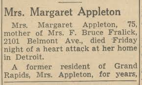 Mrs. Margaret Appleton